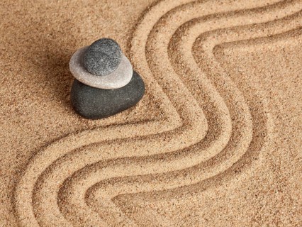 Japanese Zen stone garden