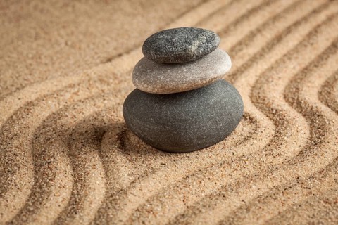 Japanese Zen stone garden