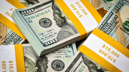 Creative business finance making money concept