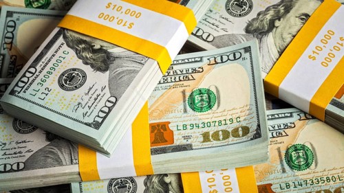 Creative business finance making money concept