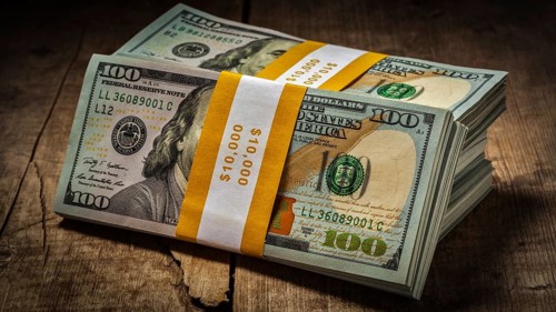 Creative business finance making money concept