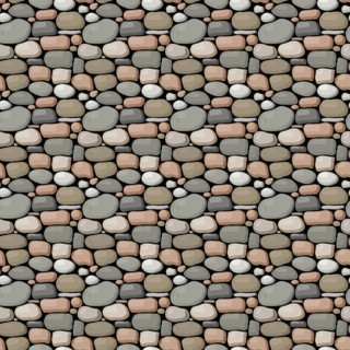 Seamless vector stone wall pattern design