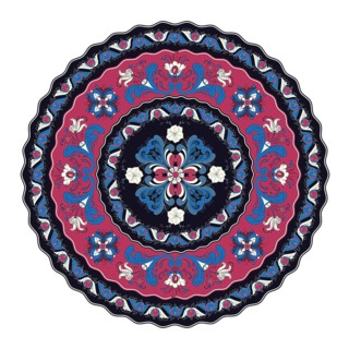 Norwegian Rosemaling design element