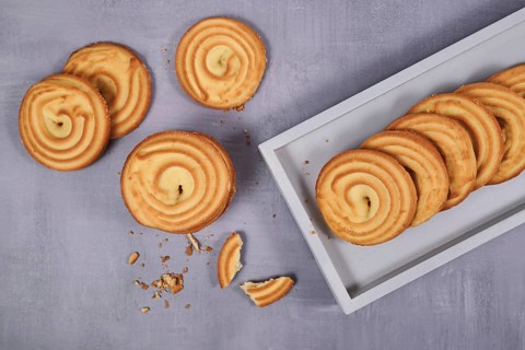 Top view of Spritz biscuits