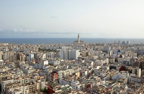 City view with Hassan II Mosque