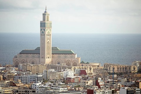 City view with Hassan II Mosque