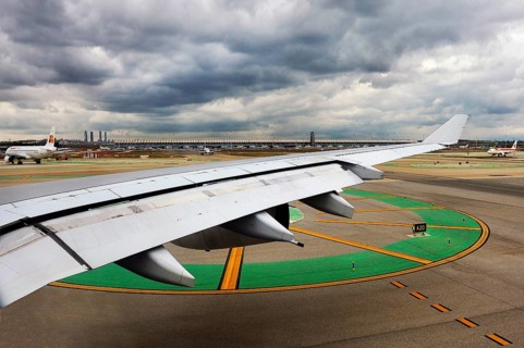 Aircraft on tarmac