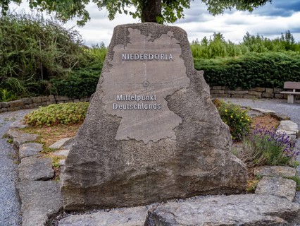 Stone at a centre point of Germany
