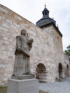 Monument to the theologian and reformist Thomas Muentzer