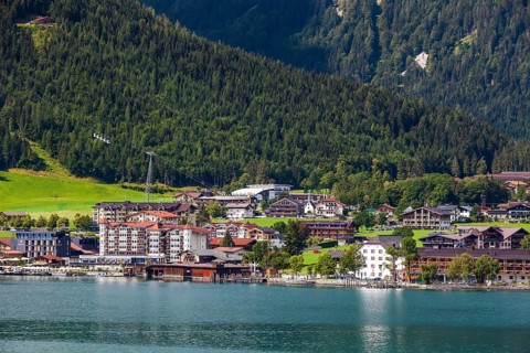 View of the Achensee with Pertisau in the background
