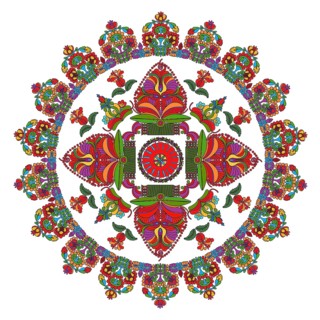 Hungarian folk motif
