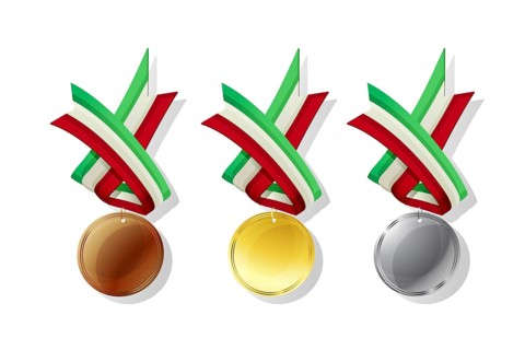 Hungarian medals in gold