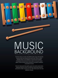 Xylophone music background