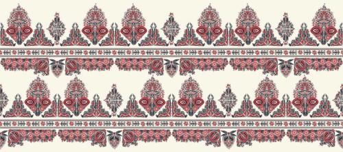 Hungarian seamless vector pattern. Kalocsa floral ethnic ornament. Traditional embroidery flower design for print