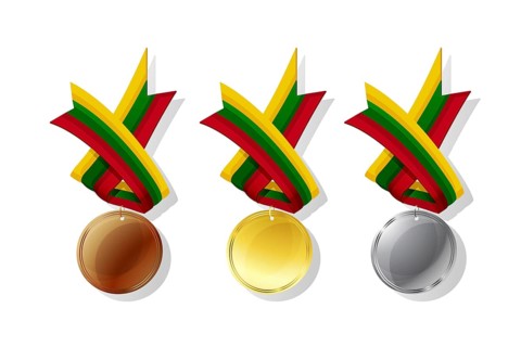 Lithuanian medals in gold