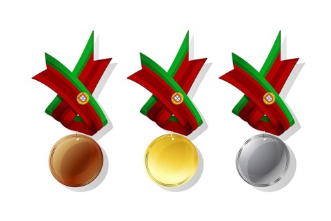Portuguese medals in gold