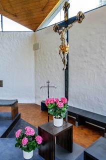 Crucifix with floral decoration