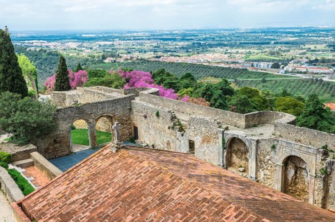 View from Palmela castle over Serra da Arrabida