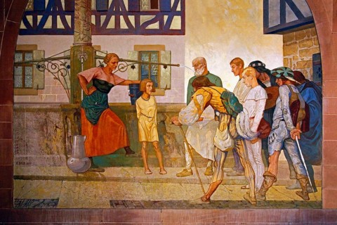 Wall painting by Prof. August Groh