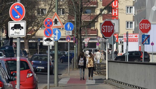 Forest of traffic signs