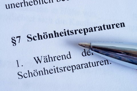 Tenancy agreement cosmetic repairs