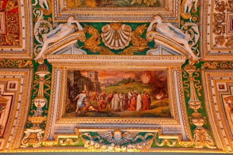 Ceiling Painting The Veil of St. Agatha Expels the Fire of Etna