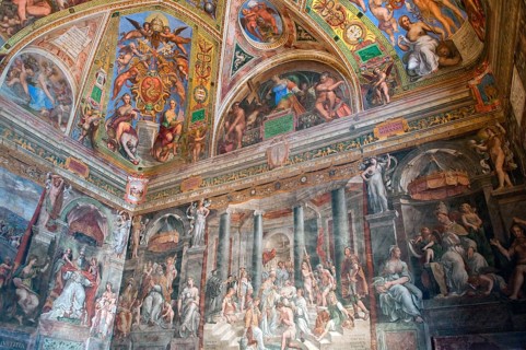 Ceiling Painting Baptism of Constantine