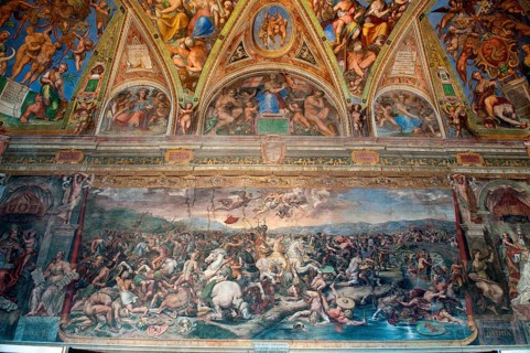 Ceiling Painting Battle of Milvian Bridge