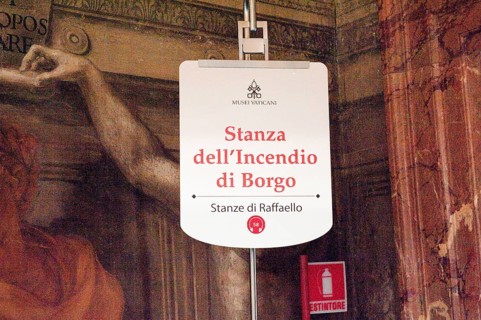 Sign Stanza dell'Incendio di Borgo