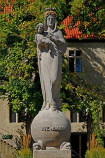 Marienbrunnen on Altstaedter Marktplatz
