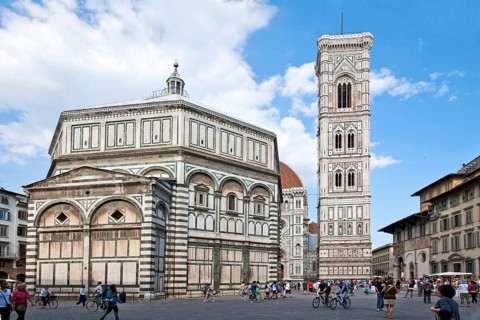 Baptistery and steeple of Duomo