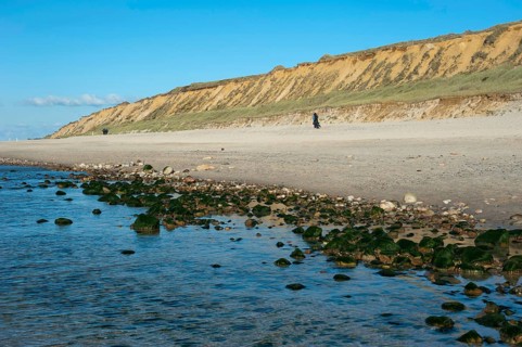 Beach at the Red Cliff near Kampen