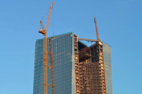 New European Central Bank ECB building