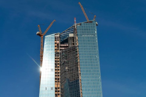 New European Central Bank ECB building