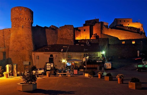 Fortified defence tower and city wall