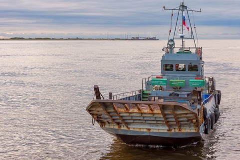 Ferry in the port of Anadyr