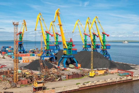 Siberian City of Anadyr Port