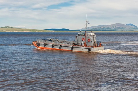 Ferry in the port of Anadyr