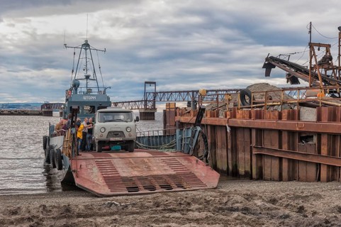 Ferry in the port of Anadyr