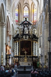 Interior view of the altar of Saint Nicholas Church