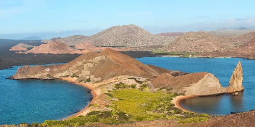 Bartolome Island Isthmus and Pinnacle Rock