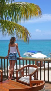 Woman on veranda