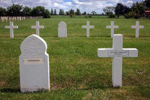 Saint-Charles de Potyze Cemetery for French soldiers of the First World War in Ieper