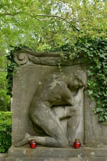Mourning figure