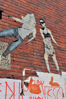 Adhesive graffiti