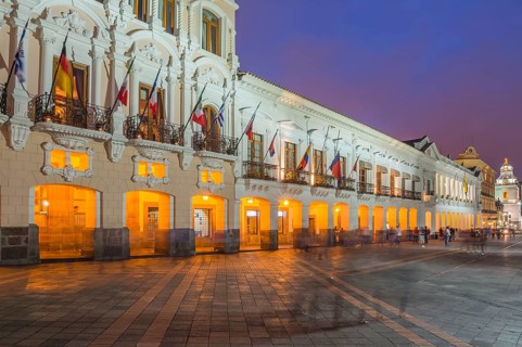 Presidential Palace by night