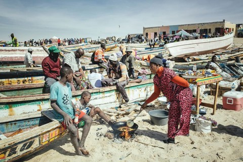 Traditional fishing beach