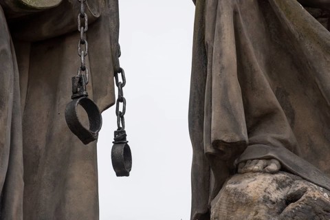Wrought iron shackles