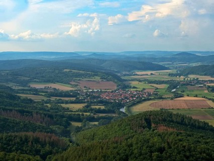 The Werratal and the villages of Grossburschla