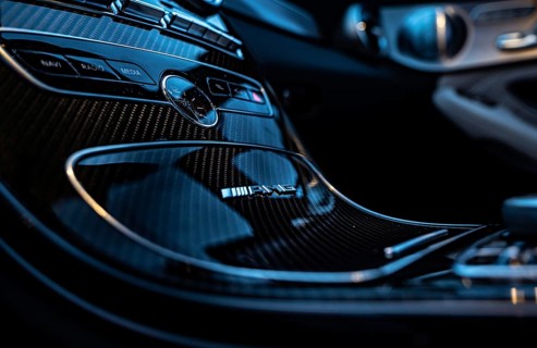 Interior design of a Mercedes AMG